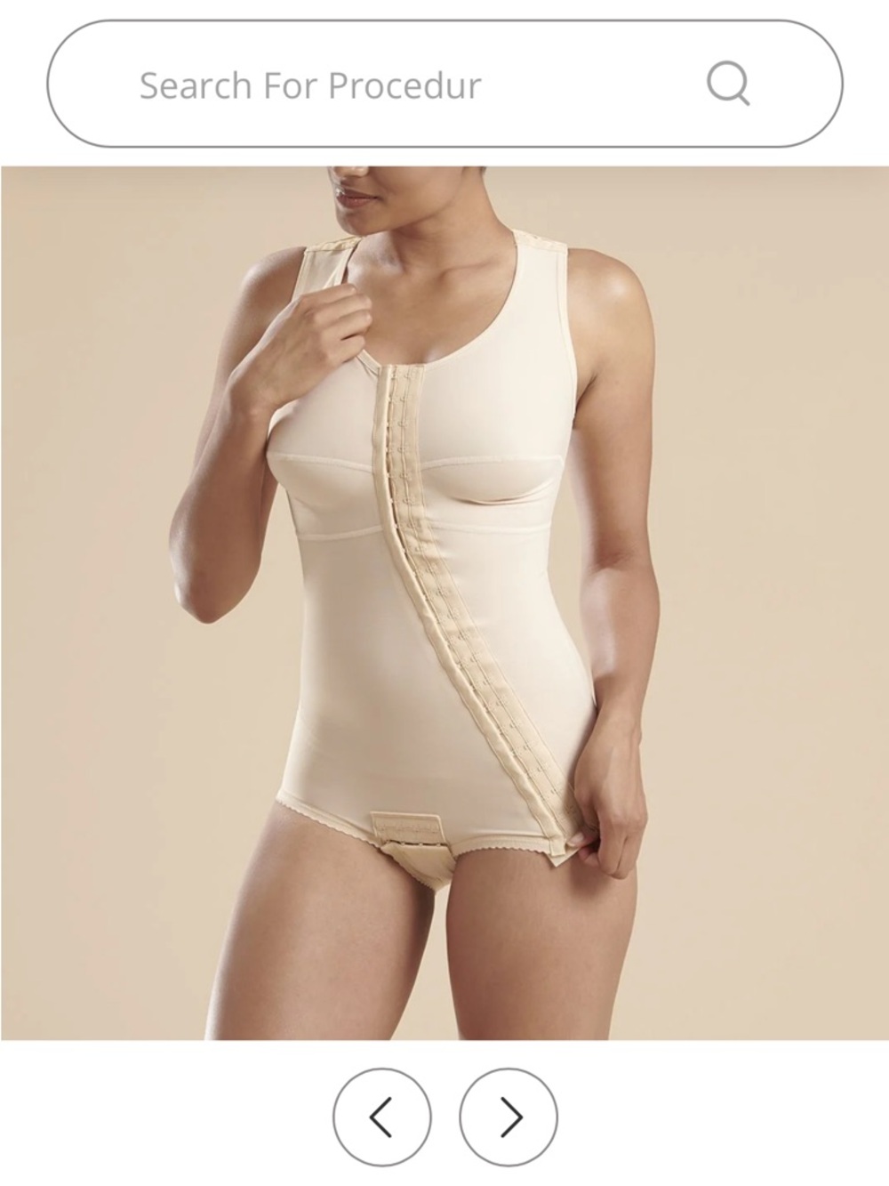 Merena Post-Surgical Compression Bodysuit bikini length style # FTA - BLACK